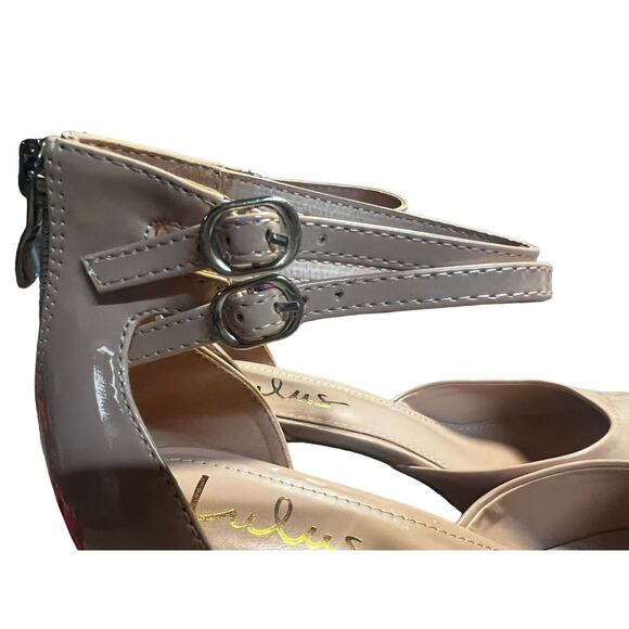 Fairy Grunge Nude Platforms Chunky Block Heels Retro Mary Jane Party Pumps Sz 9 - Picture 6 of 14